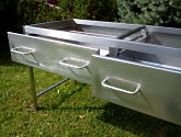 nerezový stôl - detail